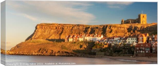 Whitby evening light Canvas Print by Craig Yates