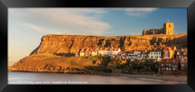 Whitby evening light Framed Print by Craig Yates