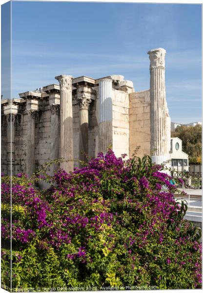 Hadrian's Library archaeological site in Athens, Greece Canvas Print by Sergio Delle Vedove