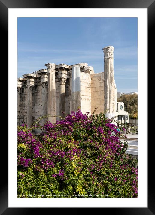 Hadrian's Library archaeological site in Athens, Greece Framed Mounted Print by Sergio Delle Vedove