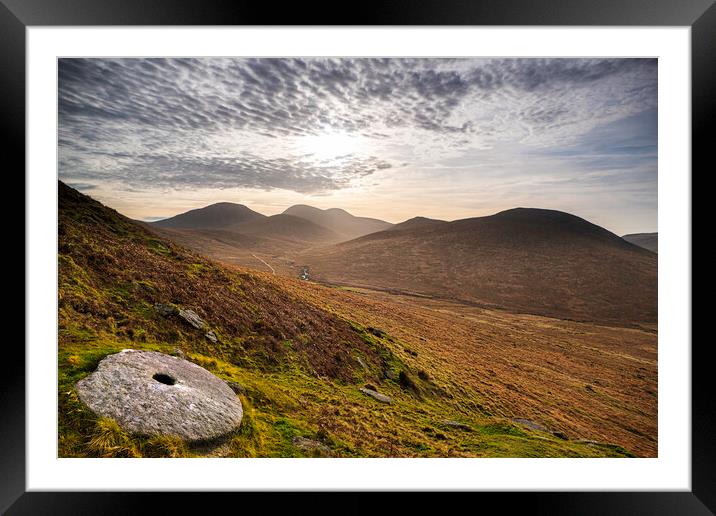 The Mourne mountains Framed Mounted Print by gary telford