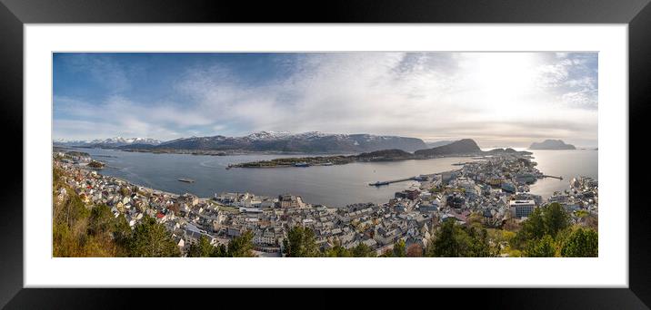 Alsound  Norway veiw Framed Mounted Print by kathy white