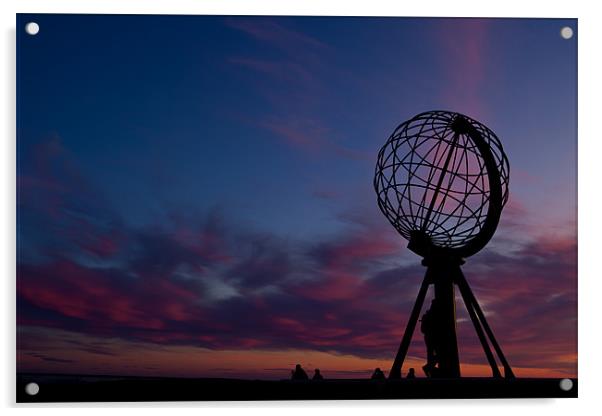 Sunset at the Nordkapp Acrylic by Thomas Schaeffer