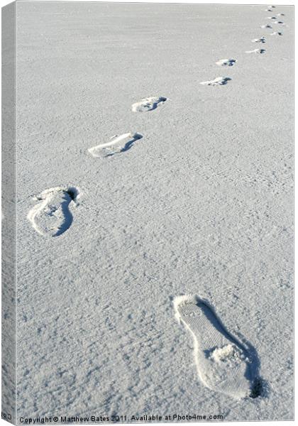 Footprints Canvas Print by Matthew Bates