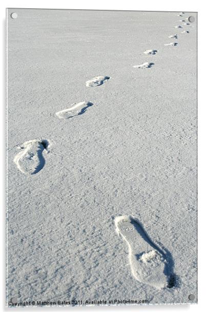 Footprints Acrylic by Matthew Bates