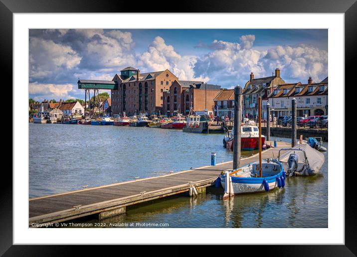 Nautical Charm at Wells Next the Sea Framed Mounted Print by Viv Thompson