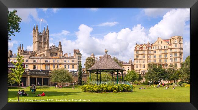 Bath's Historic Parade Gardens: A Haven Framed Print by Holly Burgess
