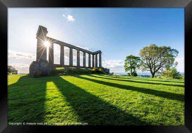 National Monument of Scotland, Calton Hill Framed Print by Melanie Viola