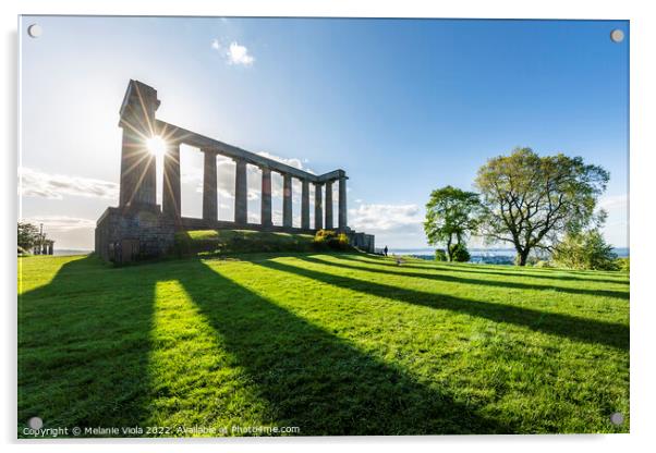 National Monument of Scotland, Calton Hill Acrylic by Melanie Viola
