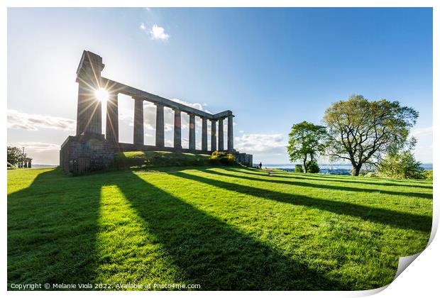 National Monument of Scotland, Calton Hill Print by Melanie Viola
