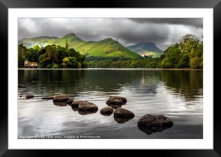 Derwent Water Lake District Framed Mounted Print by Craig Yates