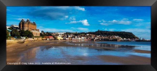 Scarborough Beach and Seafront. Framed Print by Craig Yates
