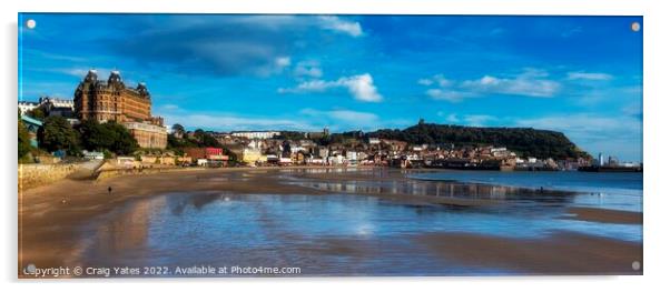 Scarborough Beach and Seafront. Acrylic by Craig Yates