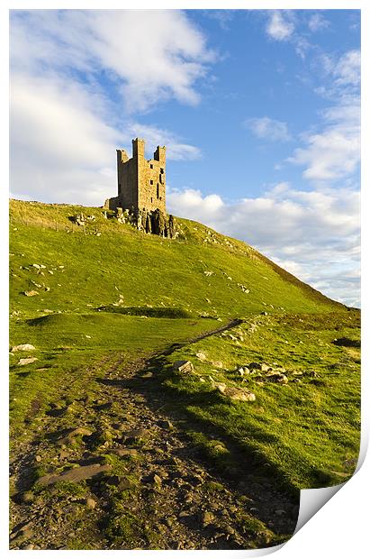 Dunstanburgh Castle, Northumberland Print by Kevin Tate