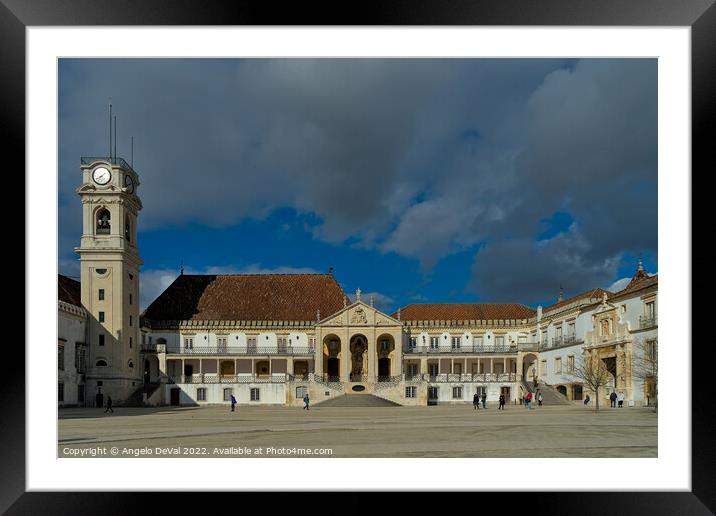 Coimbra University in Portugal Framed Mounted Print by Angelo DeVal