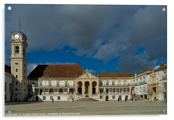 Coimbra University in Portugal Acrylic by Angelo DeVal