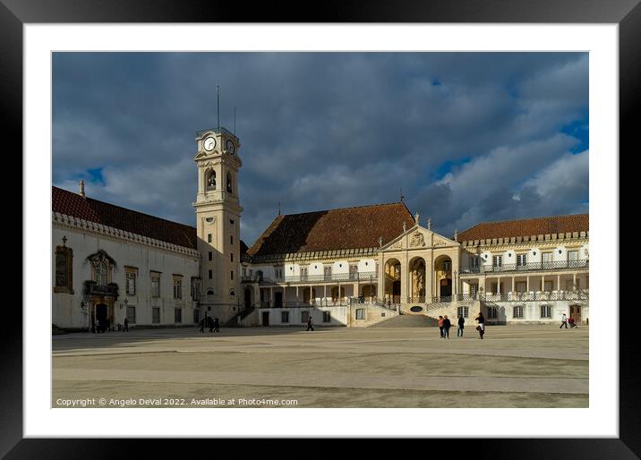 Coimbra University View Framed Mounted Print by Angelo DeVal