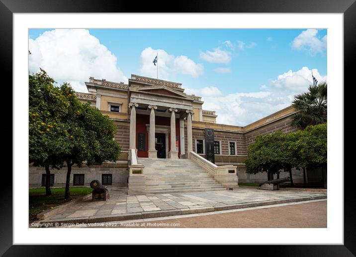 old greek parliament house in Athens Framed Mounted Print by Sergio Delle Vedove