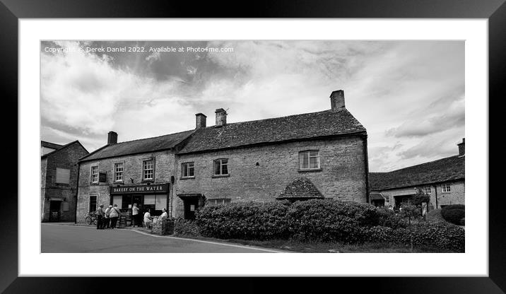 Charming Bakery in the Cotswolds Framed Mounted Print by Derek Daniel