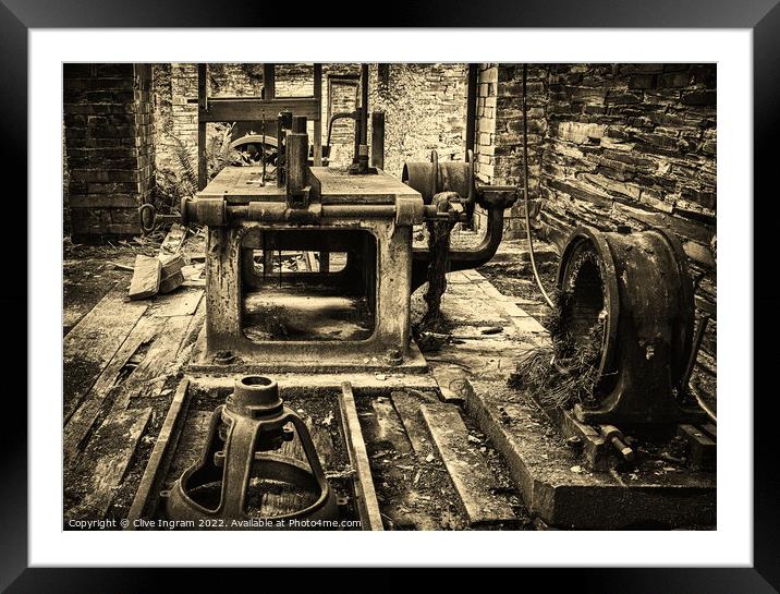 Relics of the Welsh slate industry Framed Mounted Print by Clive Ingram