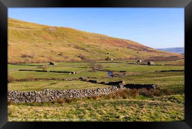 Cotterdale, Yorkshire Dales National Park Framed Print by Louise Heusinkveld