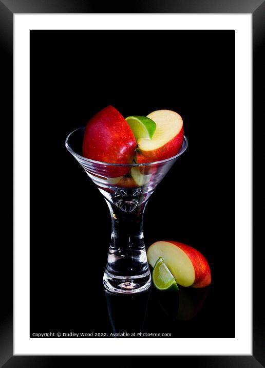 A Refreshing Glass of Vitamin C Framed Mounted Print by Dudley Wood