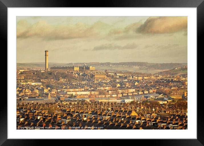 Majestic Bradford skyline Framed Mounted Print by Rodney Hutchinson