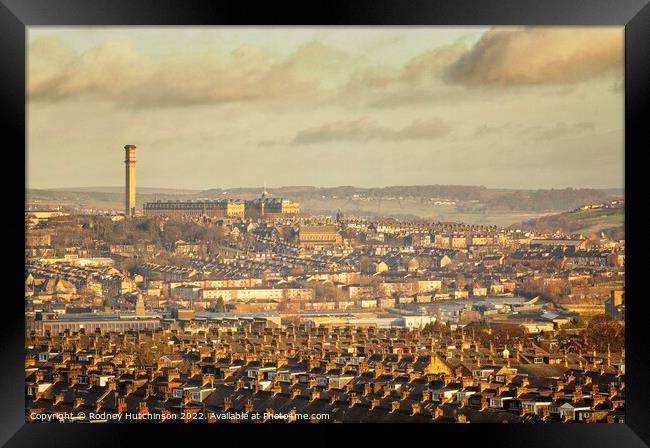 Majestic Bradford skyline Framed Print by Rodney Hutchinson