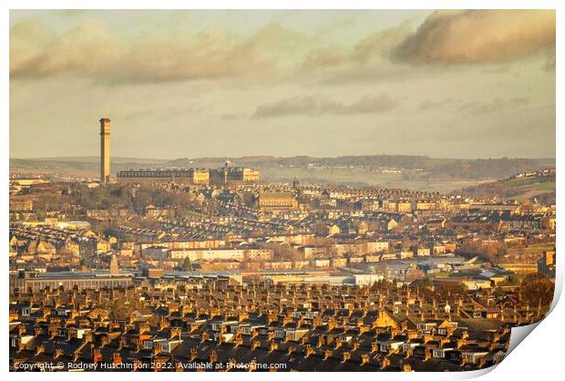 Majestic Bradford skyline Print by Rodney Hutchinson