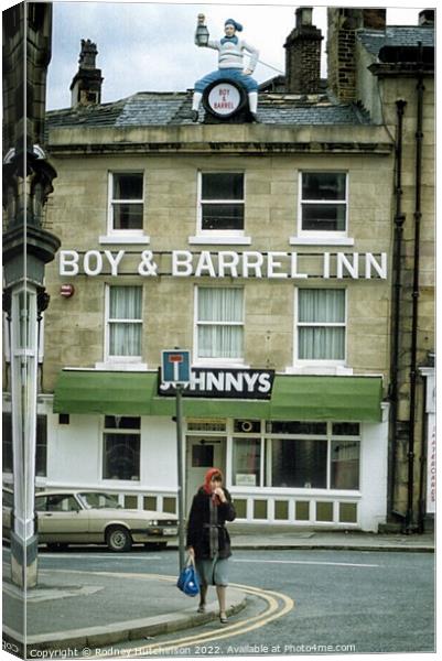 The Iconic Boy and Barrel Inn Canvas Print by Rodney Hutchinson