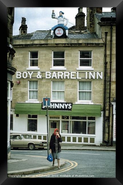 The Iconic Boy and Barrel Inn Framed Print by Rodney Hutchinson