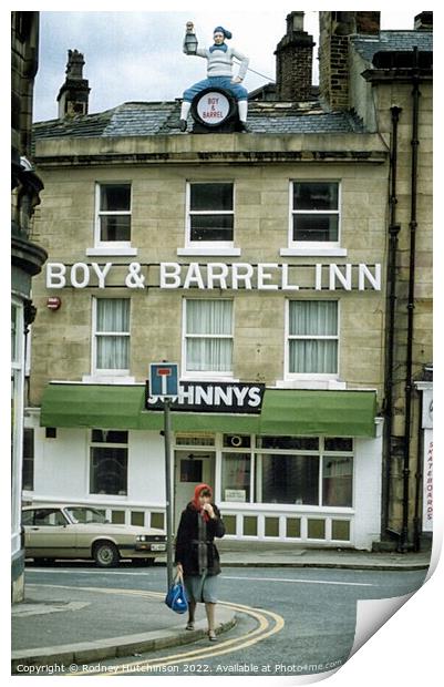 The Iconic Boy and Barrel Inn Print by Rodney Hutchinson