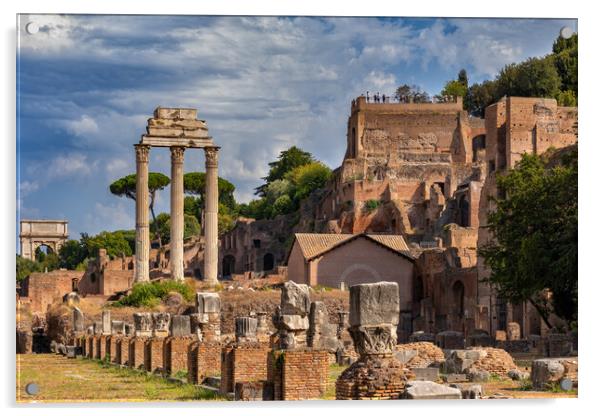 Roman Forum and Palatine Hill in Rome Acrylic by Artur Bogacki