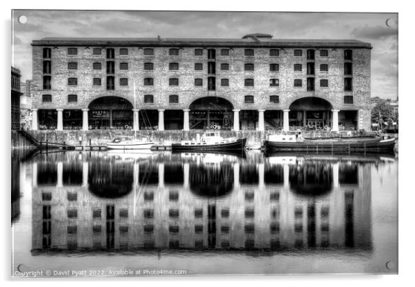 Albert Dock Liverpool  Acrylic by David Pyatt