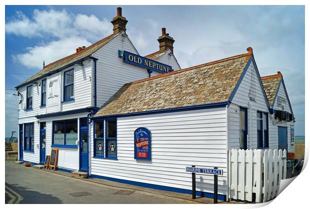 Old Neptune Pub, Whitstable Print by Darren Galpin