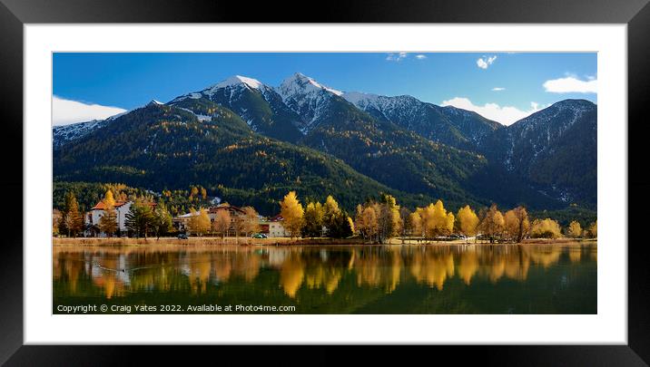 Wildsee Lake Seefeld Austria Framed Mounted Print by Craig Yates