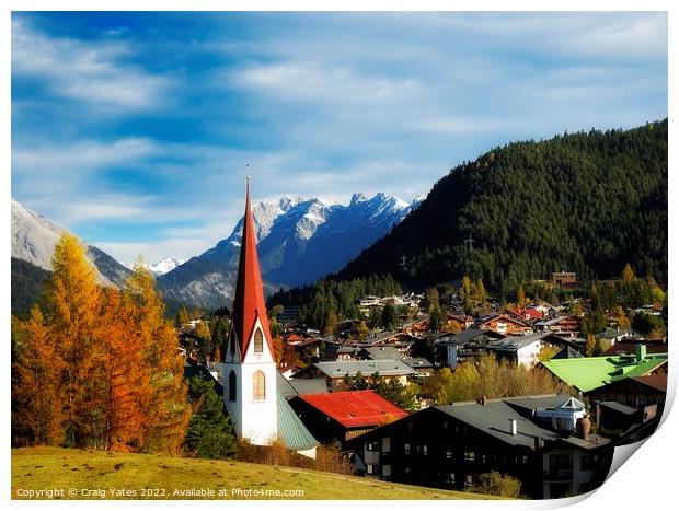 Seefeld in Tirol, Austria. Print by Craig Yates