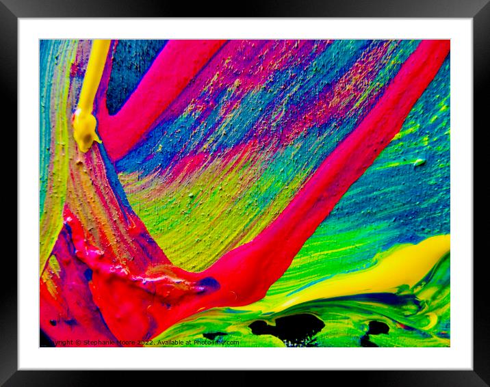 Abstract 242 Framed Mounted Print by Stephanie Moore