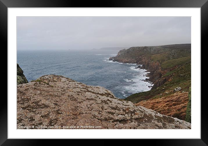 lands end view Framed Mounted Print by michelle rook