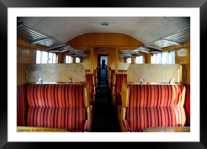 Vintage train passenger carriage Framed Mounted Print by Peter Wiseman