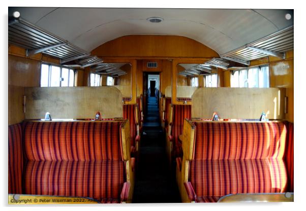 Vintage train passenger carriage Acrylic by Peter Wiseman