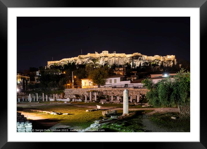 Roman Agorà archaeological site in Athens, Greece Framed Mounted Print by Sergio Delle Vedove
