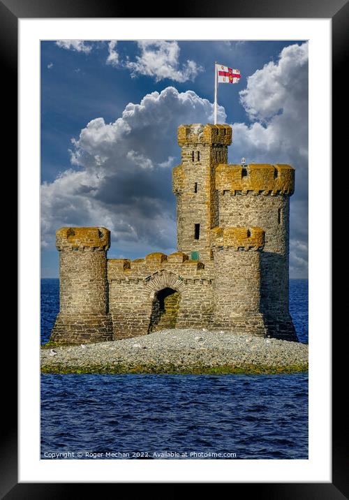 The Life-Saving Tower: A Beacon of Hope Framed Mounted Print by Roger Mechan