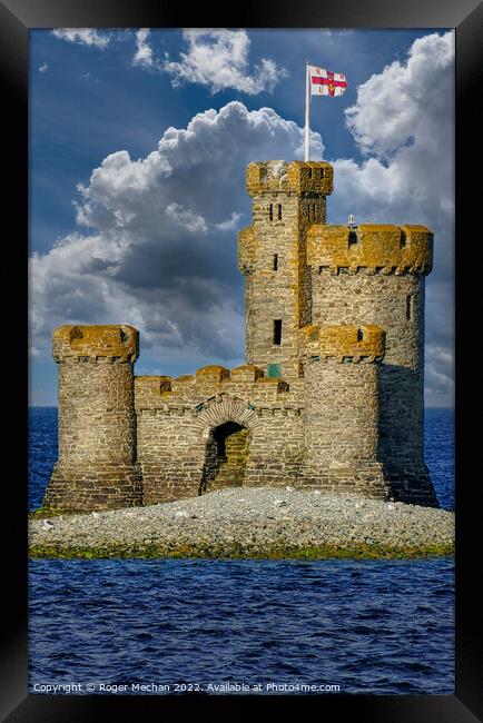 The Life-Saving Tower: A Beacon of Hope Framed Print by Roger Mechan