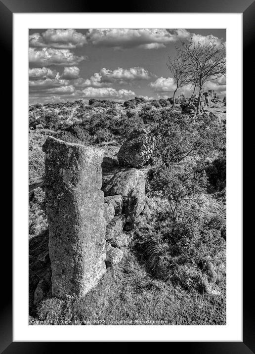 Windswept Ruins of Dartmoor Framed Mounted Print by Roger Mechan