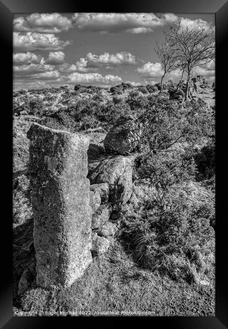 Windswept Ruins of Dartmoor Framed Print by Roger Mechan