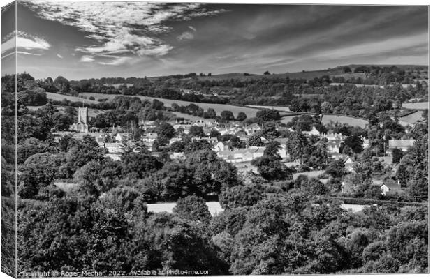 Serene Chagford Countryside Canvas Print by Roger Mechan