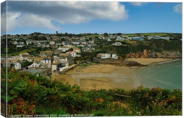 Serenity of Gorran Haven Canvas Print by Janet Carmichael