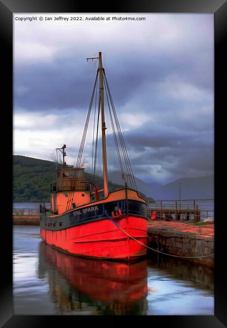 The Vital Spark  Framed Print by Ian Jeffrey