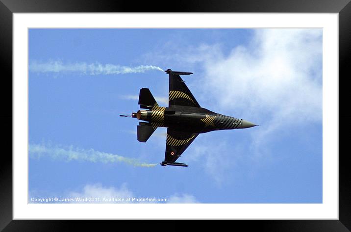 Turkish F16 Framed Mounted Print by James Ward